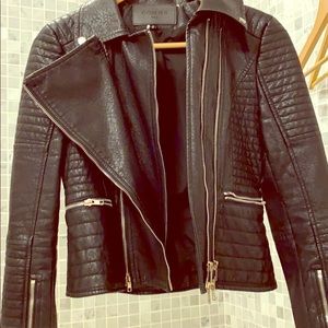 Faux Leather motorcycle jacket